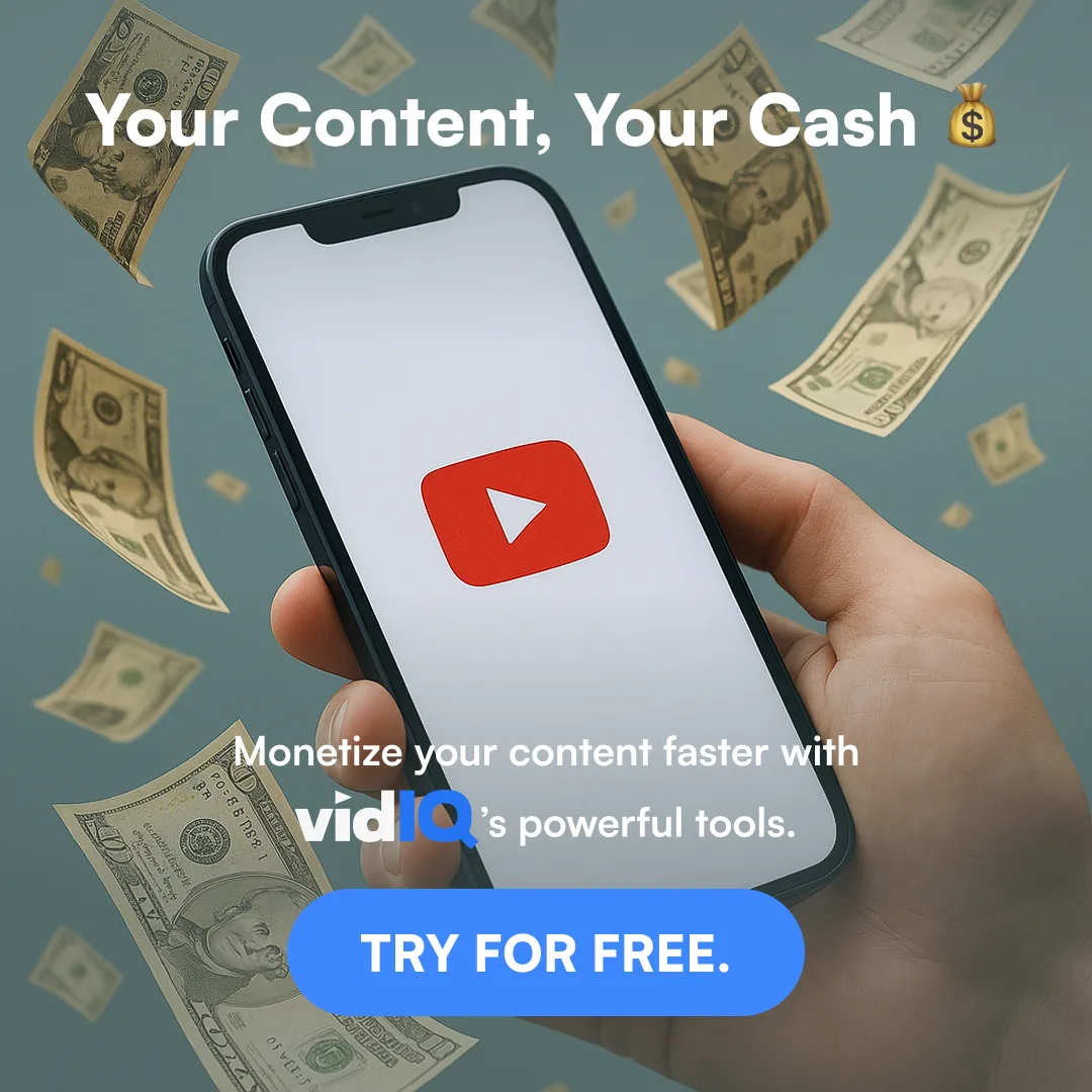 vidIQ ad, Un gancho distinto para cada formato · cuadrado