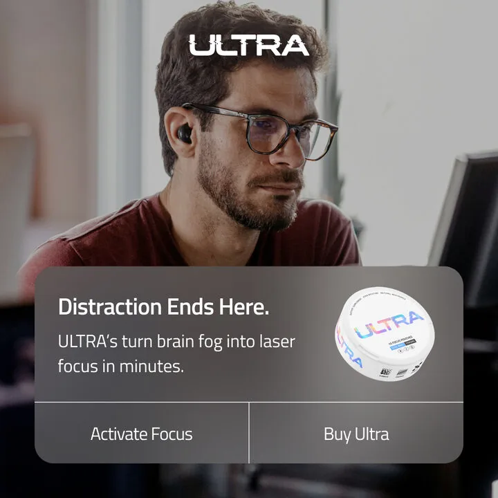 ULTRA ad, Ad de producto en contexto · cuadrado