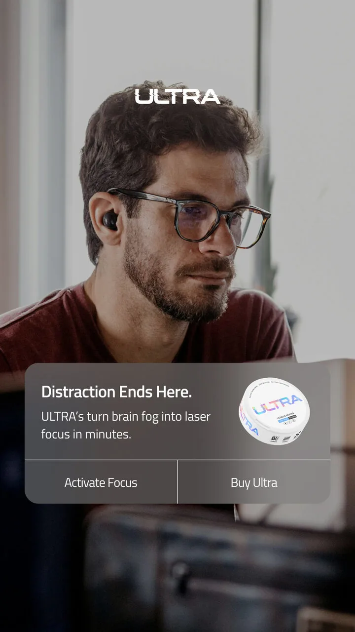 ULTRA ad, Ad de producto en contexto · story
