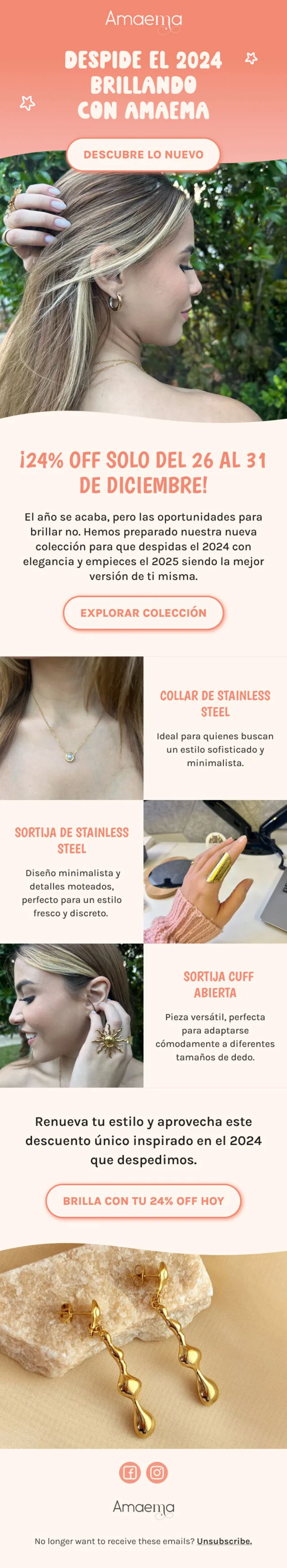 Campaña de email de Amaema