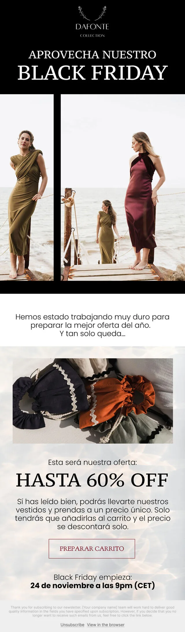 Campaña de email de Dafonte
