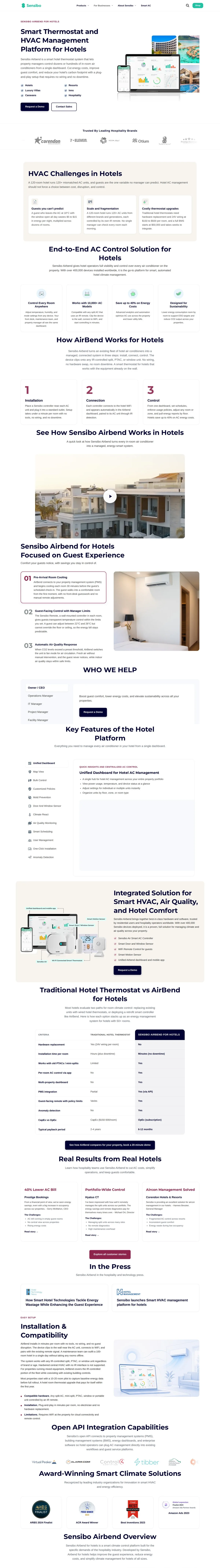 El mismo producto, otra venta: segmentada por rol dentro del hotel, con números de casos donde iría el precio.
